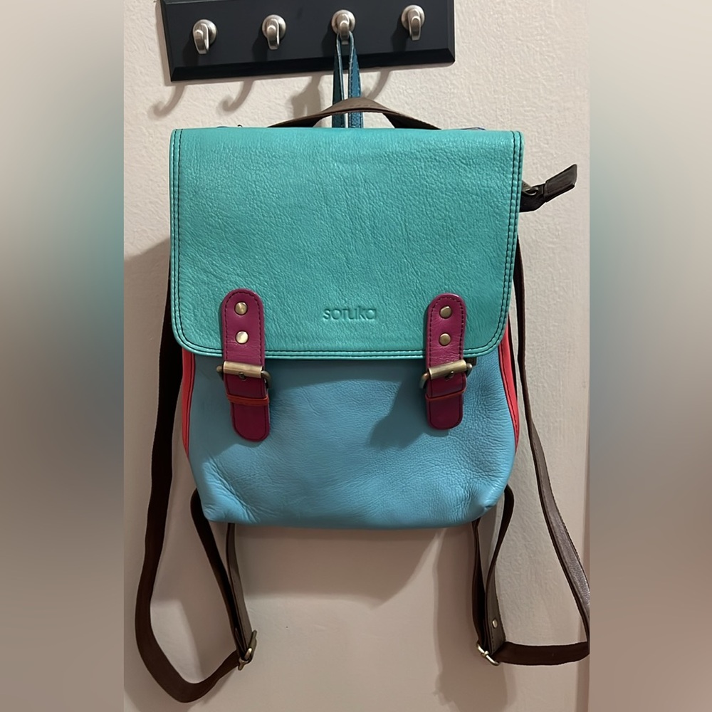 Soruka Leather Backpack Purse